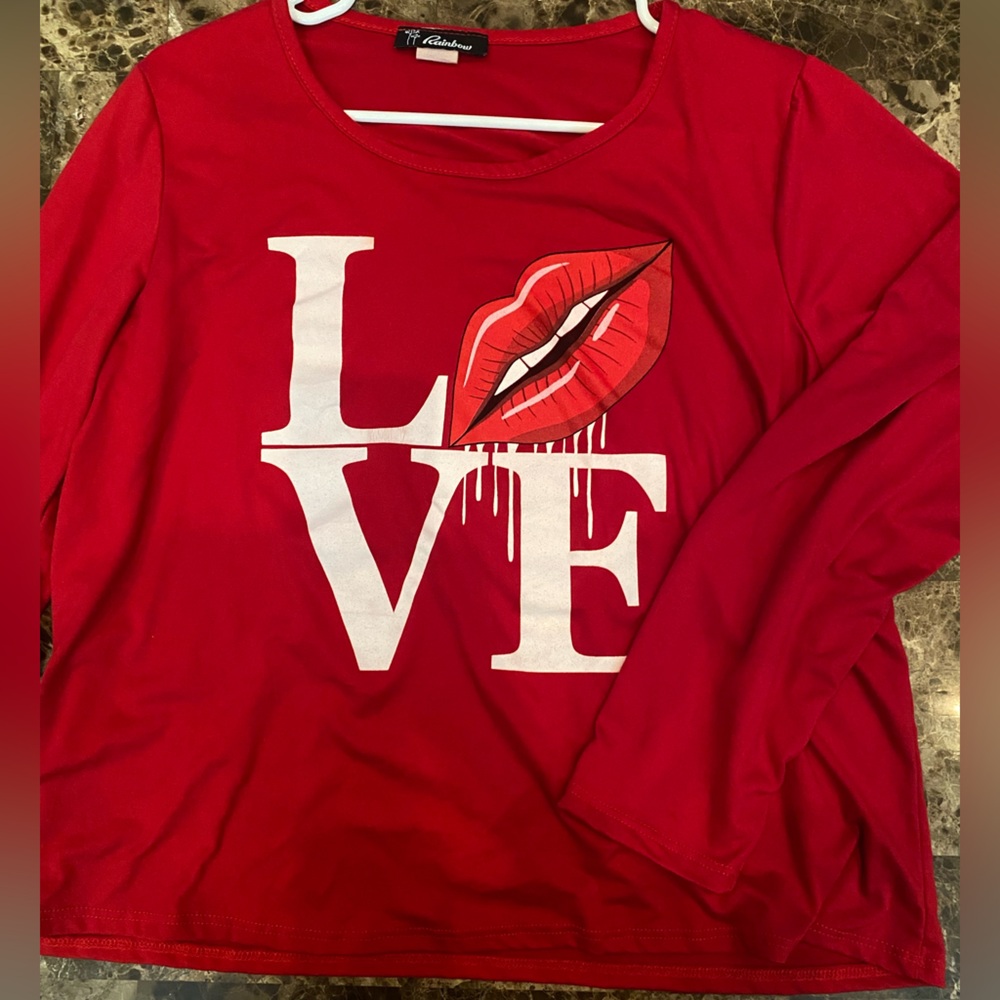Rainbow Vibrant Red Top